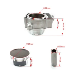Motorcycle NC250 NC300 Engine Cylinder Kit 84mm Cylinder Block Piston Ring Gasket for ZONGSHEN NC 250CC Upgrade 300CC