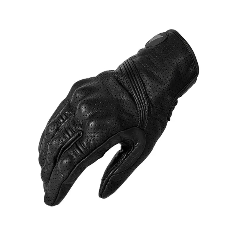 Genuine Leather Motorcycle Gloves Carbon Protect Motorbike Gloves Off-road full finger dirt bike racing gloves