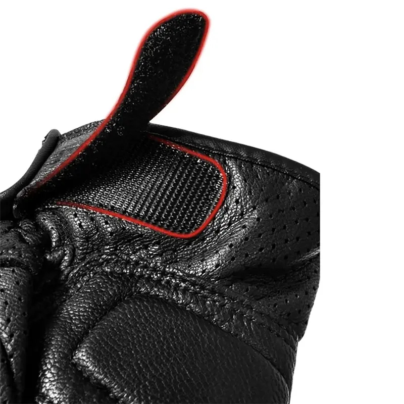 Genuine Leather Motorcycle Gloves Carbon Protect Motorbike Gloves Off-road full finger dirt bike racing gloves