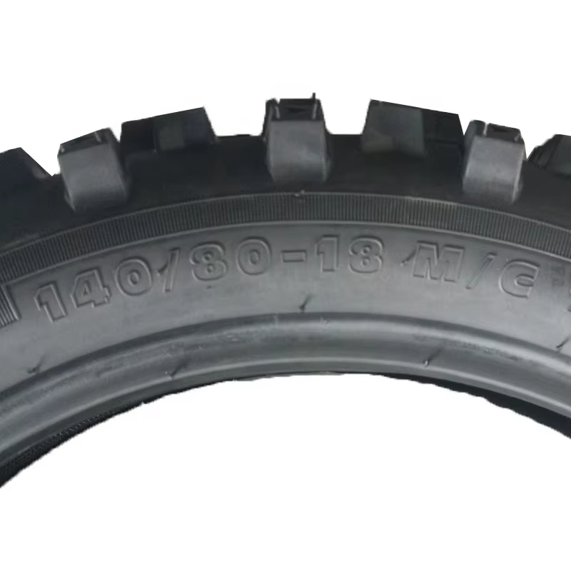 140/80-18 Motorcycle Tire Casing Soft Tubeless Off Road Motorcycle Tires Natural Rubber