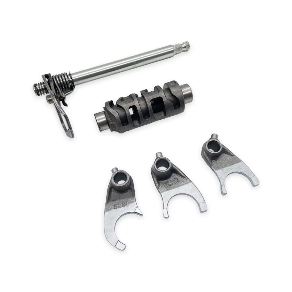 Main-02 Motorcycle Engine Parts Gear Shift Shaft Engine Shift Drum Gear Shift Fork for LONCIN YB250R,motorcycle gear shift assembly for Loncin YB250R
