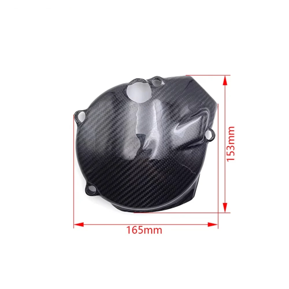 MT250 2T Carbon Fiber Ignition Cover Guard Protector,Carbon Fiber Magnetic Motor Cover for MT250 2-Stroke