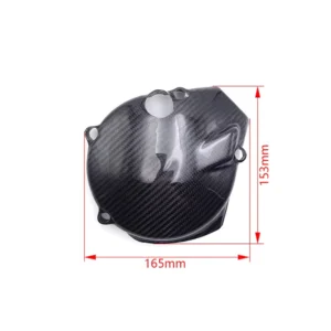 MT250 2T Carbon Fiber Ignition Cover Guard Protector,Carbon Fiber Magnetic Motor Cover for MT250 2-Stroke