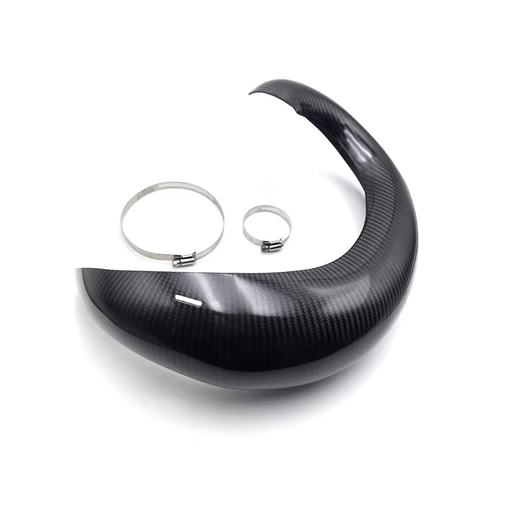 2 Stroke Dirt Bike Motorcycle Z300 Carbon Fiber Exhaust Cover Guard Protection,carbon fiber exhaust cover for Z300 motorcycle