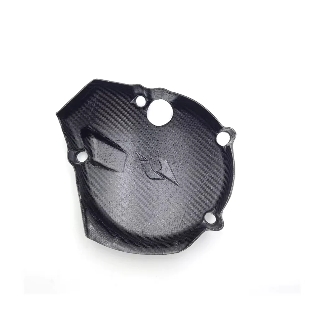 MT250 2T Carbon Fiber Ignition Cover Guard Protector,Carbon Fiber Magnetic Motor Cover for MT250 2-Stroke