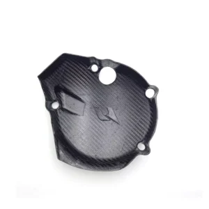 MT250 2T Carbon Fiber Ignition Cover Guard Protector,Carbon Fiber Magnetic Motor Cover for MT250 2-Stroke