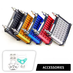 Motorcycle Oil Cooler Radiator – Dirt Pit Bike ATV Quad 50 70 90 110 125 140 150cc Engine Cooling System