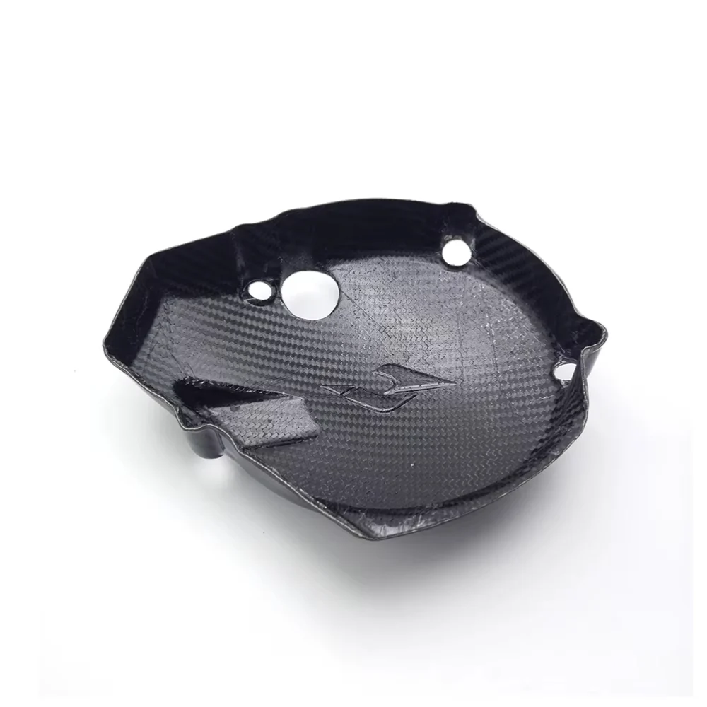 MT250 2T Carbon Fiber Ignition Cover Guard Protector,Carbon Fiber Magnetic Motor Cover for MT250 2-Stroke