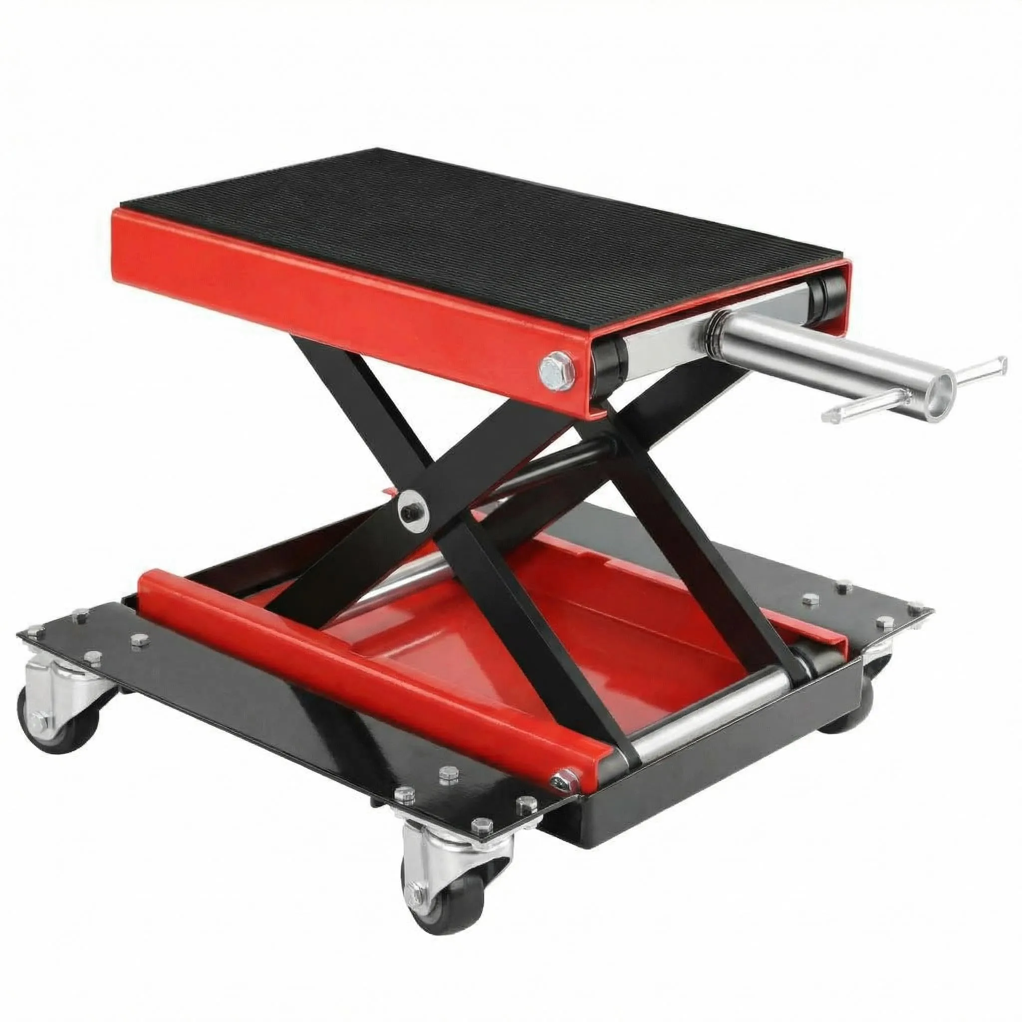 Height Adjustable Motorcycle Jack with Hand Crank