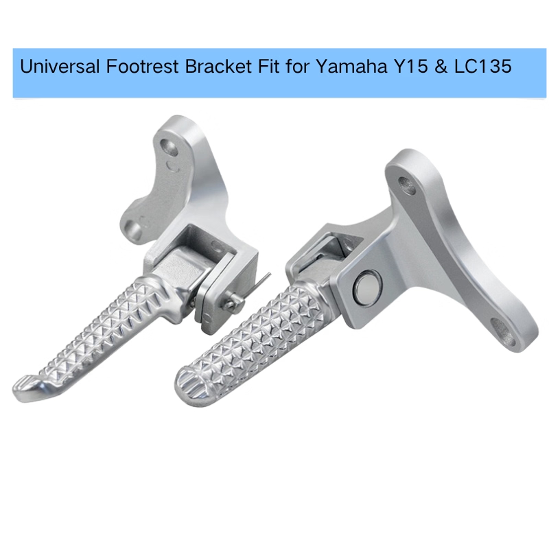 CNC aluminum motorcycle rear footrest,Premium CNC Aluminum Alloy Motorcycle Rear Footrest for Y15 LC135