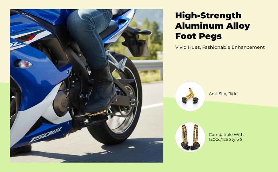 Foot pegs footrests combo