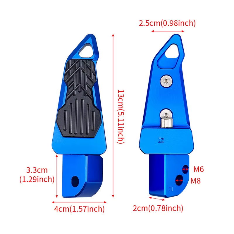 Hauptseite-03 Aluminum Alloy Dirt Bike Pedal for XMAX300 NMAX155 Motorcycle Accessories,Pit Bike Foot Rest