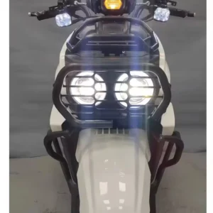 Motorcycle headlight shield