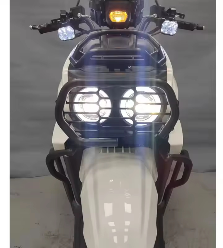 Motorcycle headlight shield