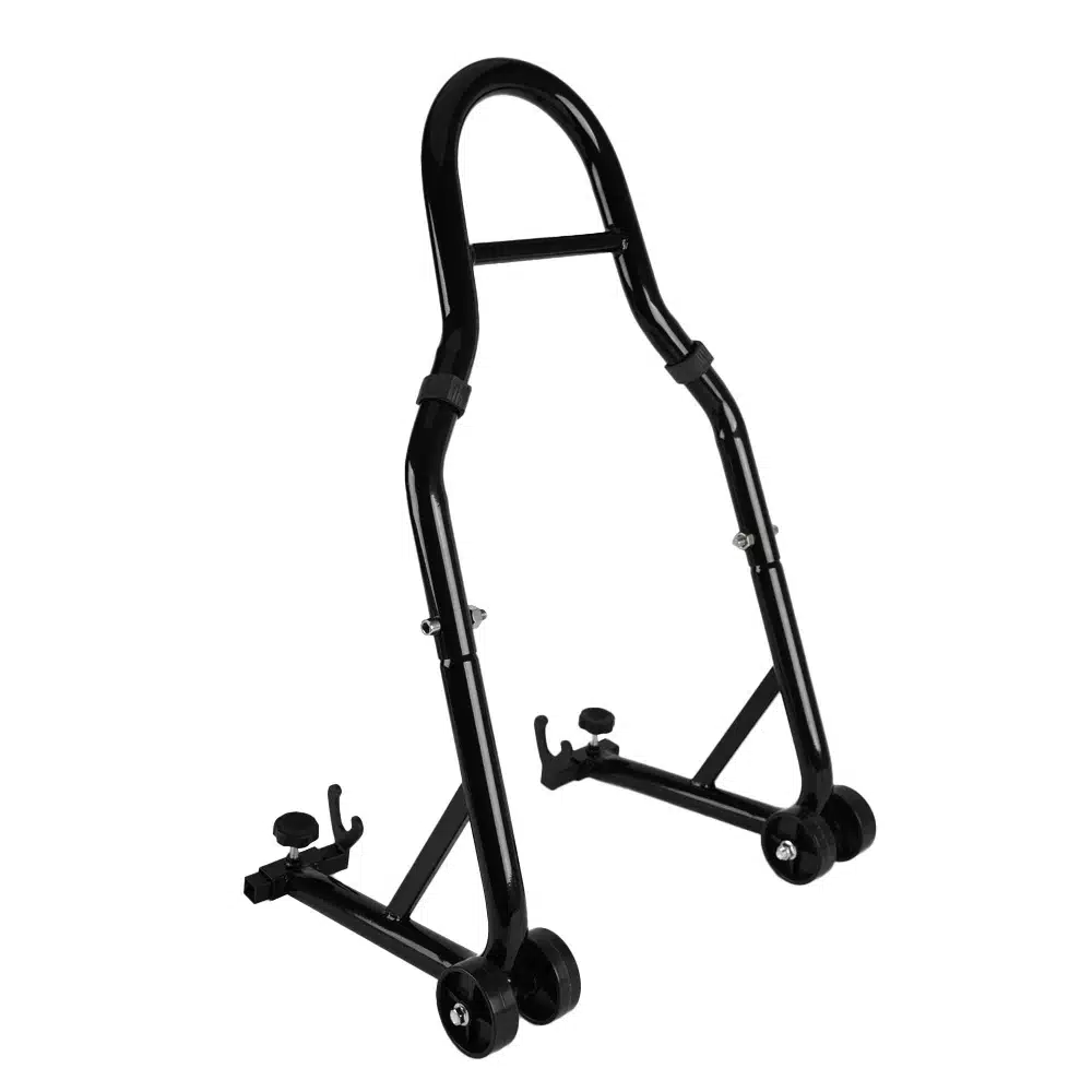 Motorbike Front Wheel Chock Jack Lift Adjustable Lift Stand Rear Wheel Stand,Pike Bike Rear Paddock Stand 850 LBS Load Capacity