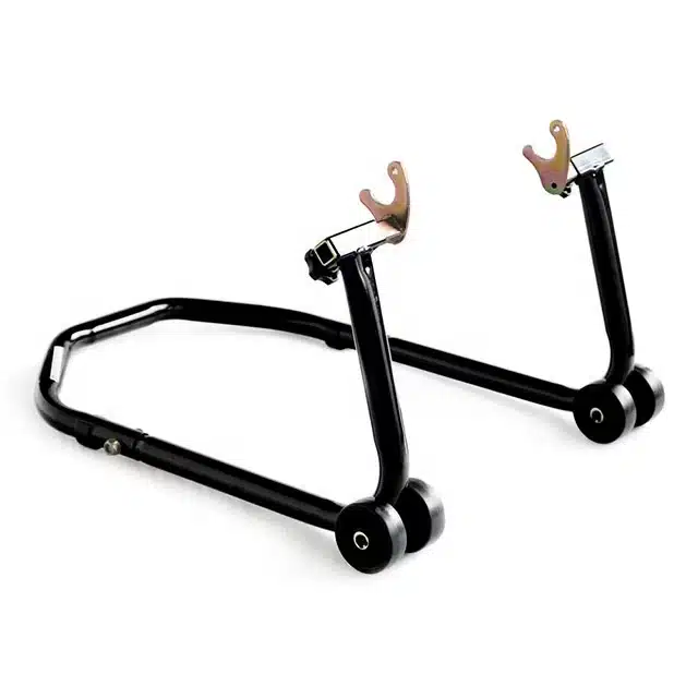 Motorbike Repair Universal Rear Chock Rear Wheel Swingarm Spool Lift Paddock Stand, Adjustable Universal Motorcycle Rear Lift Stand for Sport Bikes