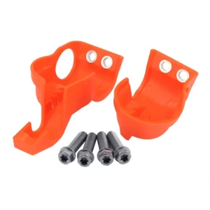 Motorcycle Lower Fork Shoe Cover Easy Installation Plastic Fork Shoe Protection Kit for 125-450 Motorcycle Parts Cover Protector for Replacement