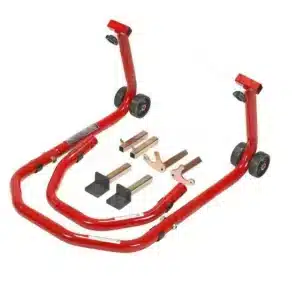 Motorcycle Wheel Chock Rear Wheel Swingarm Spool Lift Paddock Stand, Adjustable Universal Motorcycle Rear Lift Stand for Sport Bikes