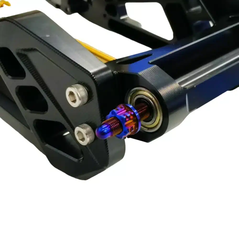 Colorful Anodized Modification Parts Cnc Machining M12 Front Rear Wheel Axles M12×1.25