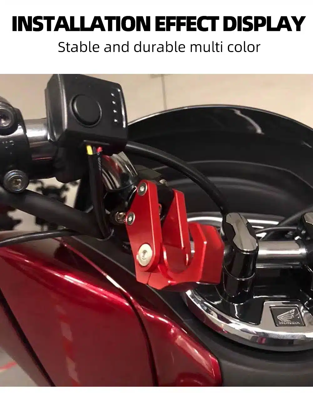 Luggage Bag Hook Carrier CNC Processing Motorcycle Folding Hook base Helmet Hook Suit for 22MM/28MM Handlebar