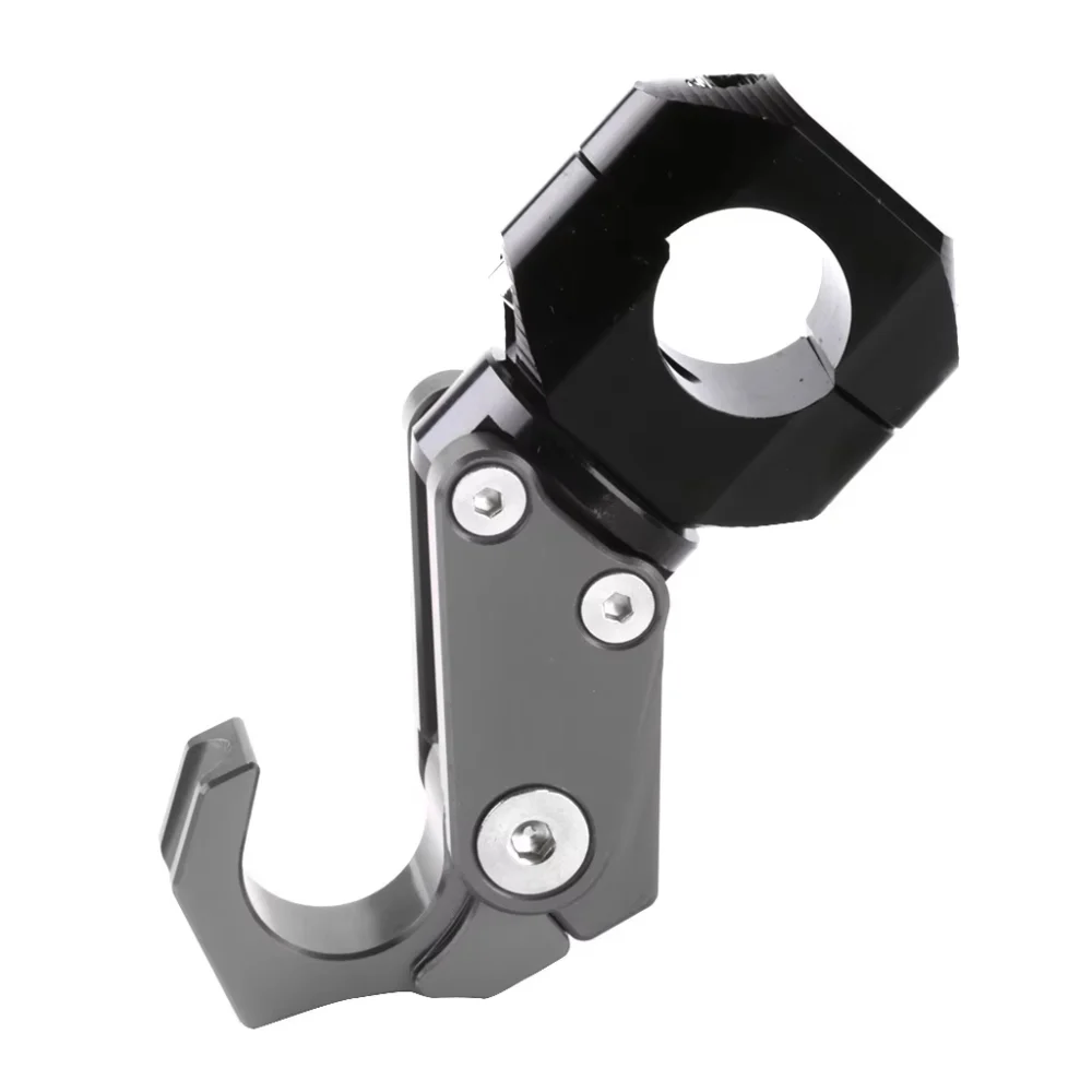 Motorcycle Storage Claw Hook CNC Processing Motorcycle Folding Hook base Helmet Hook Suit for 22MM/28MM Handlebar