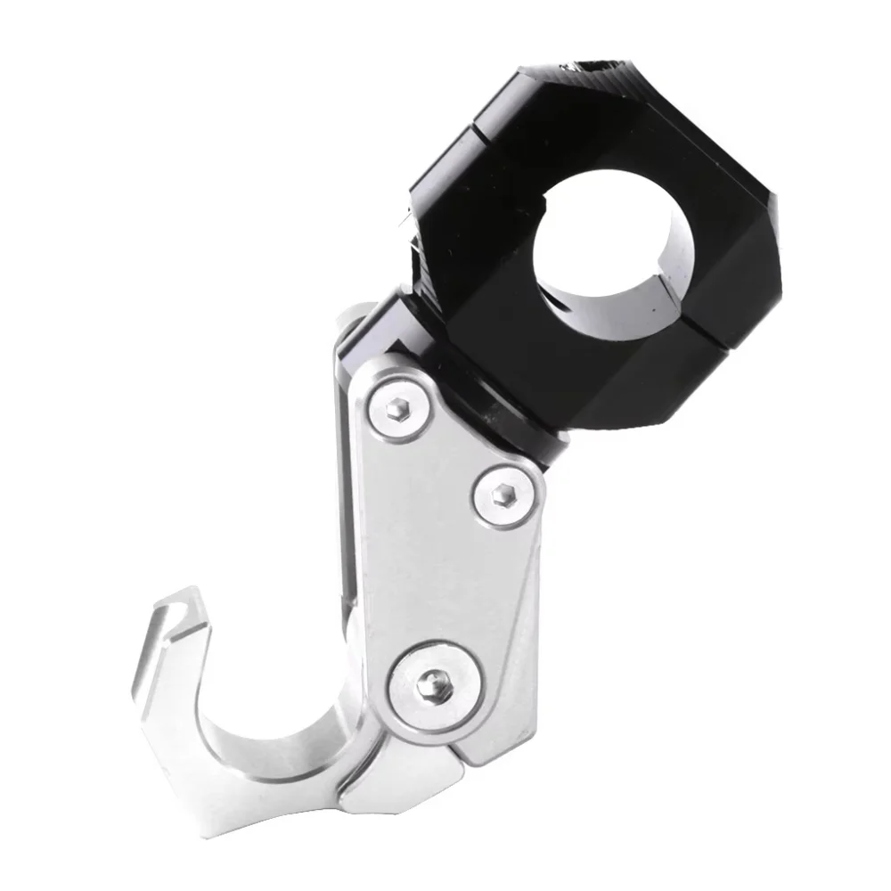 详情-07 CNC Processing Motorcycle Folding Hook base Helmet Hook Suit for 22MM/28MM Handlebar